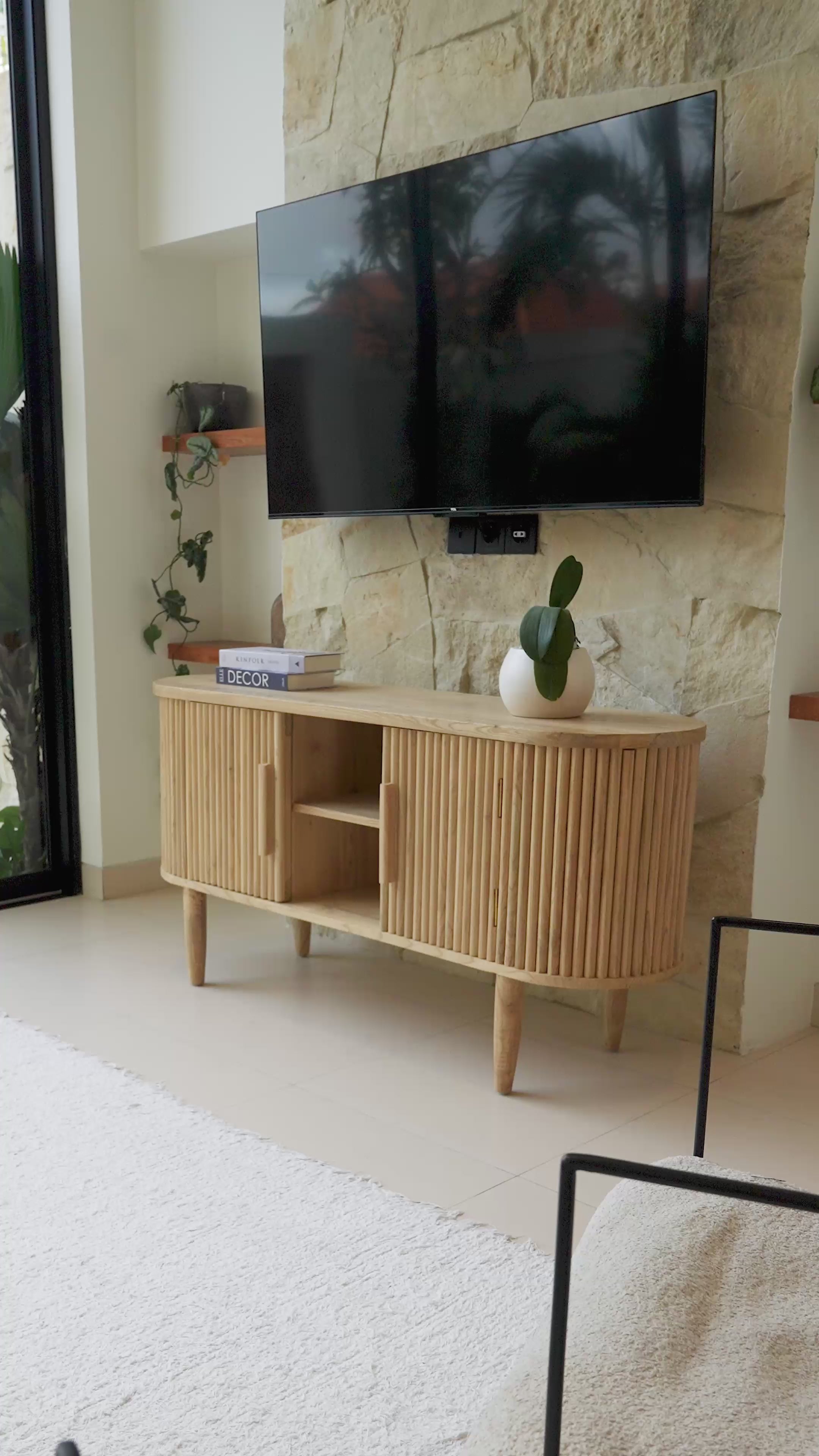 Load video: handmade wooden tv cabinet