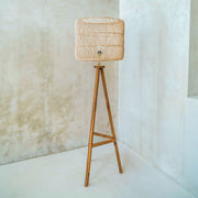 Aluna Rattan Tripod Floor Lamp
