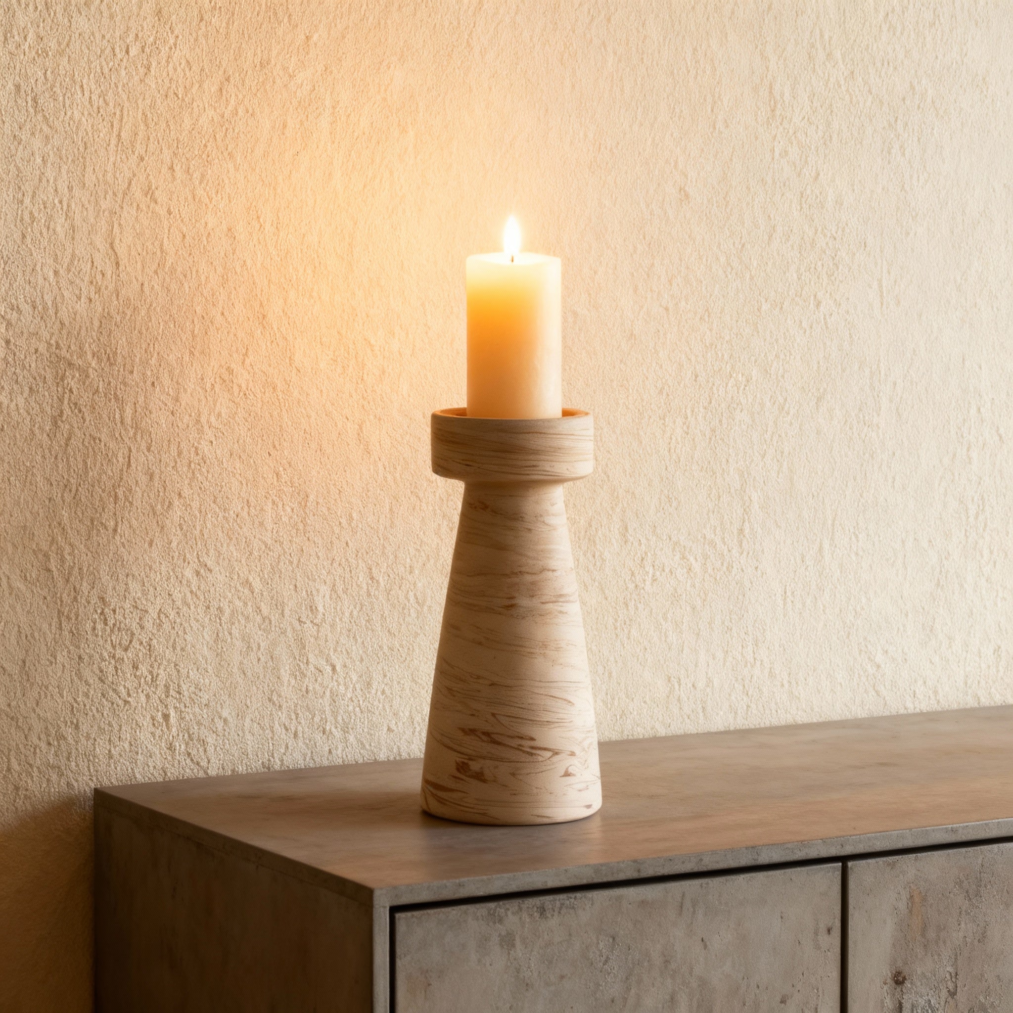 Cahaya Ceramic Pillar Candle Holder