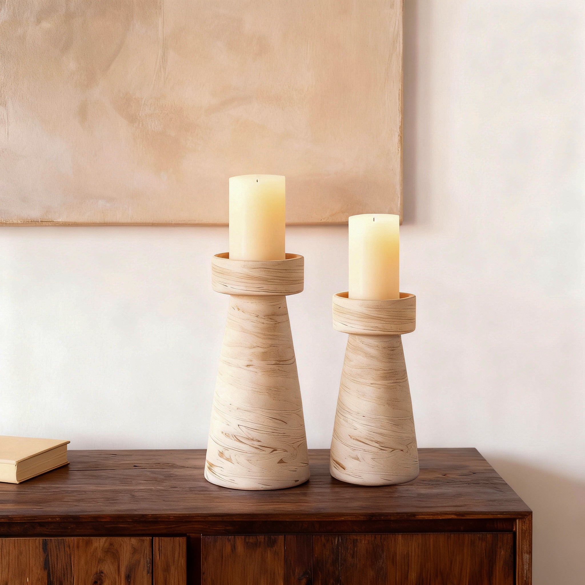 Cahaya Ceramic Pillar Candle Holder