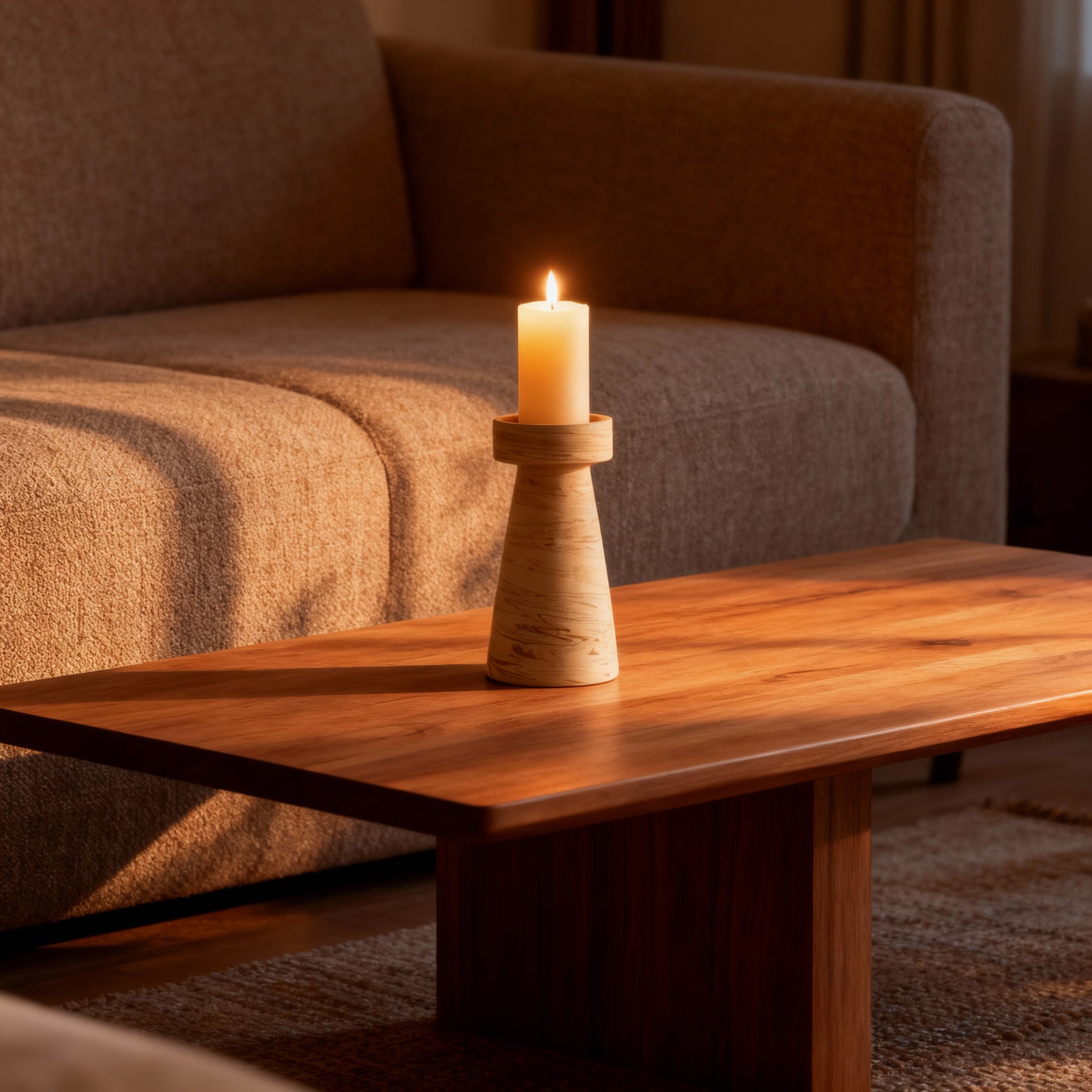 Cahaya Ceramic Pillar Candle Holder