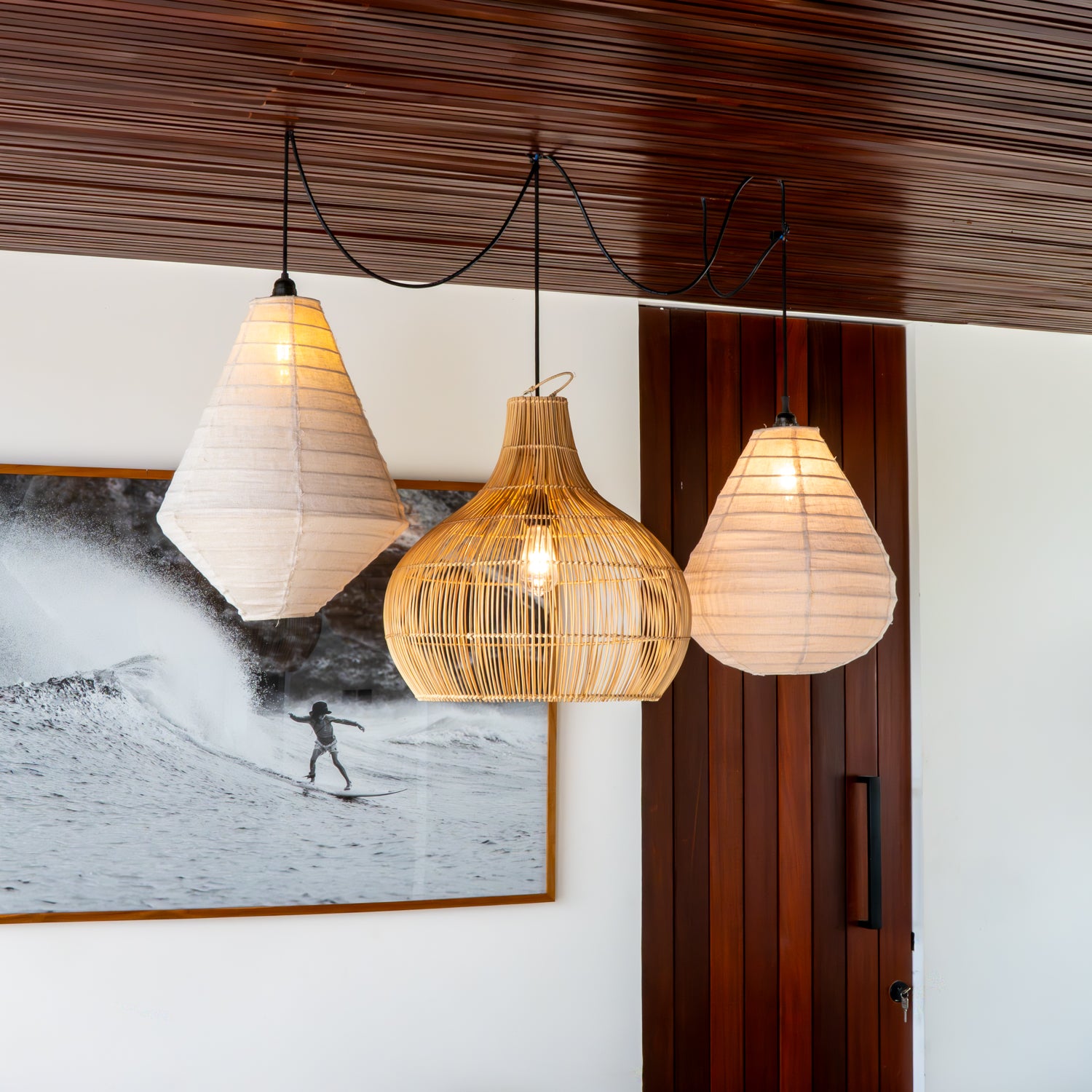 Rattan Lamp Shade - side profile