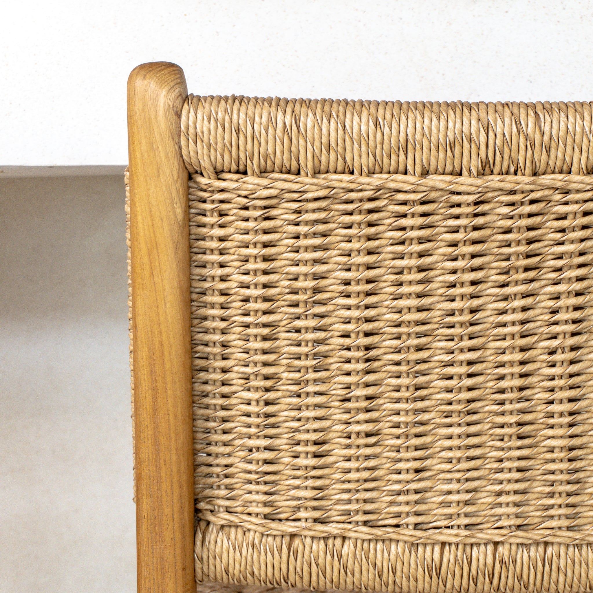 Zara Teak & Rattan Bar Stool