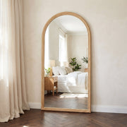 Teak Leaning Mirror