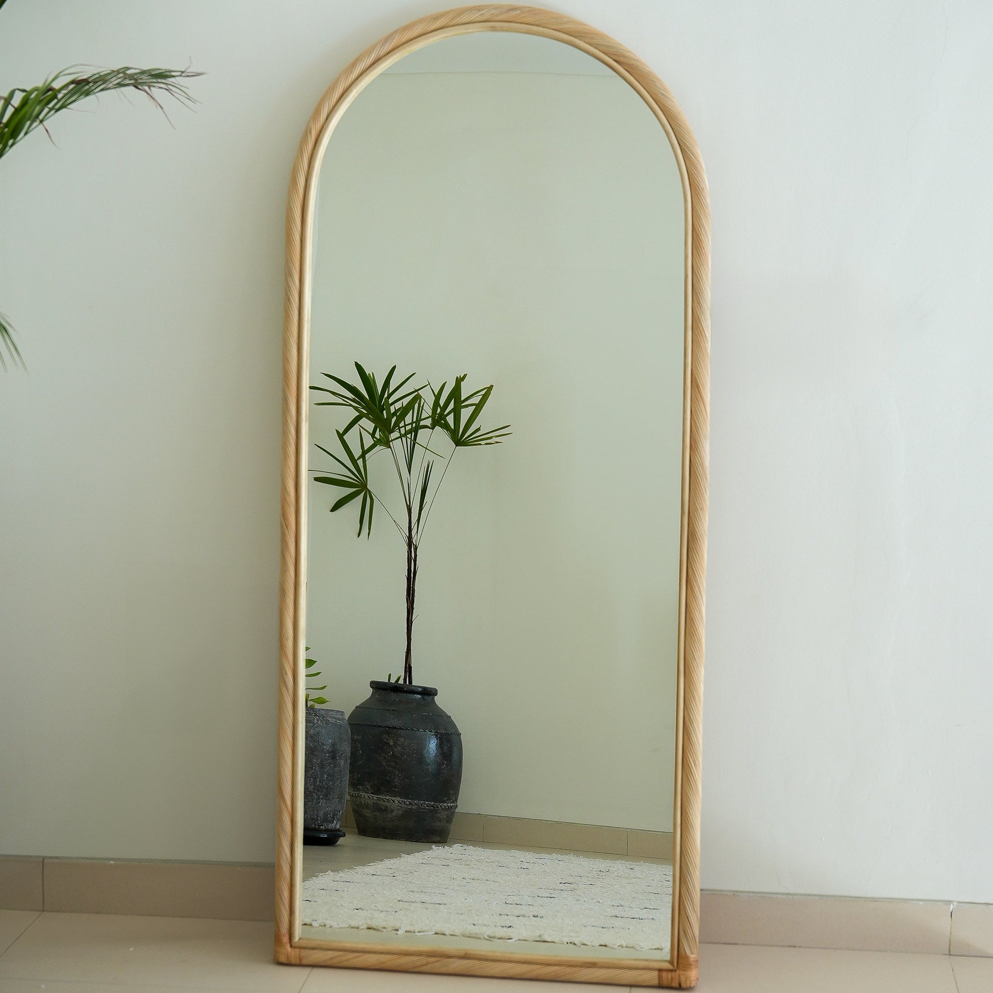 Rattan-Leaning-Mirror