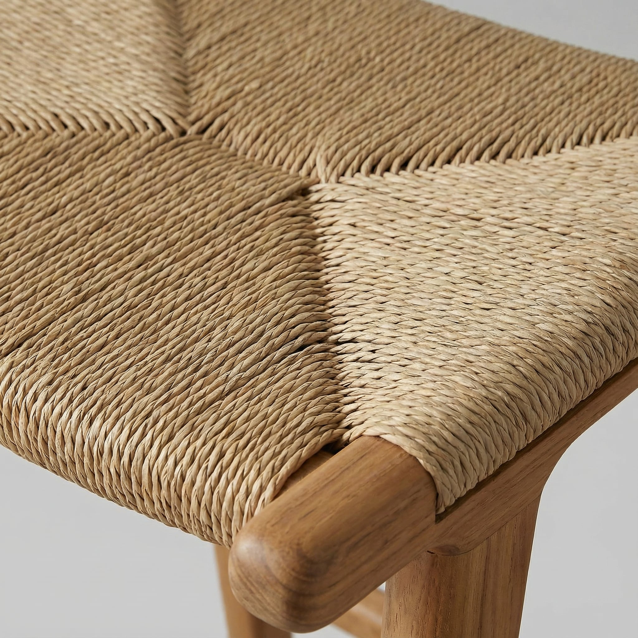 Sora Teak & Rattan Bar Stool