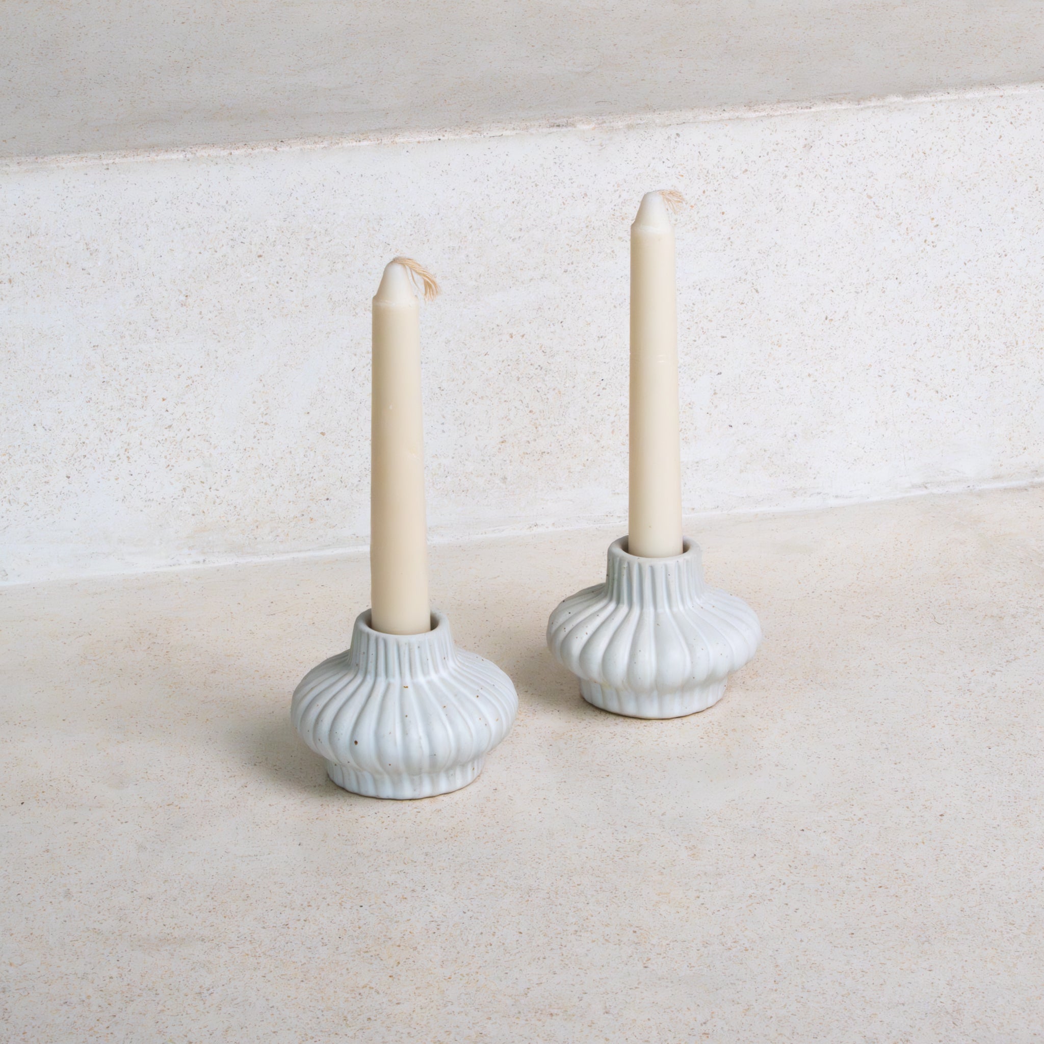 Swara Ceramic Taper Candle Holders