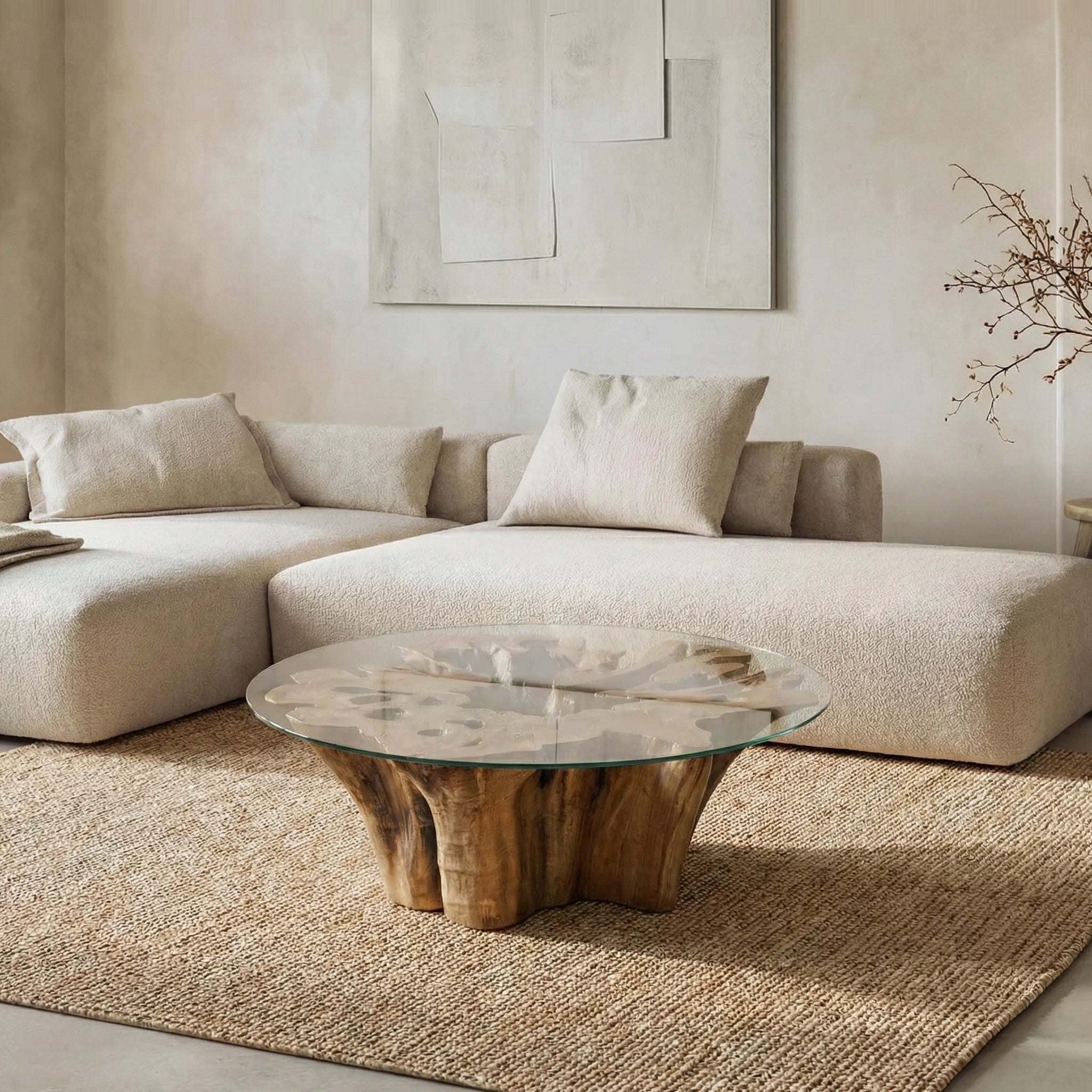 Asri Tree Trunk Coffee Table