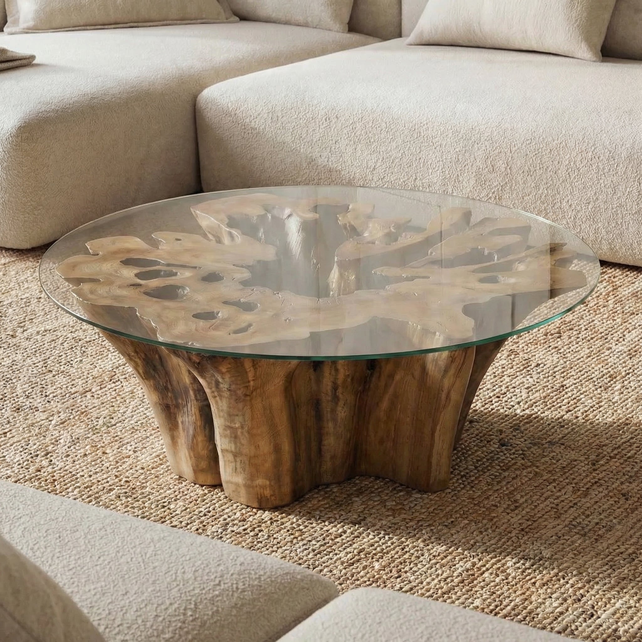 Asri Tree Trunk Coffee Table