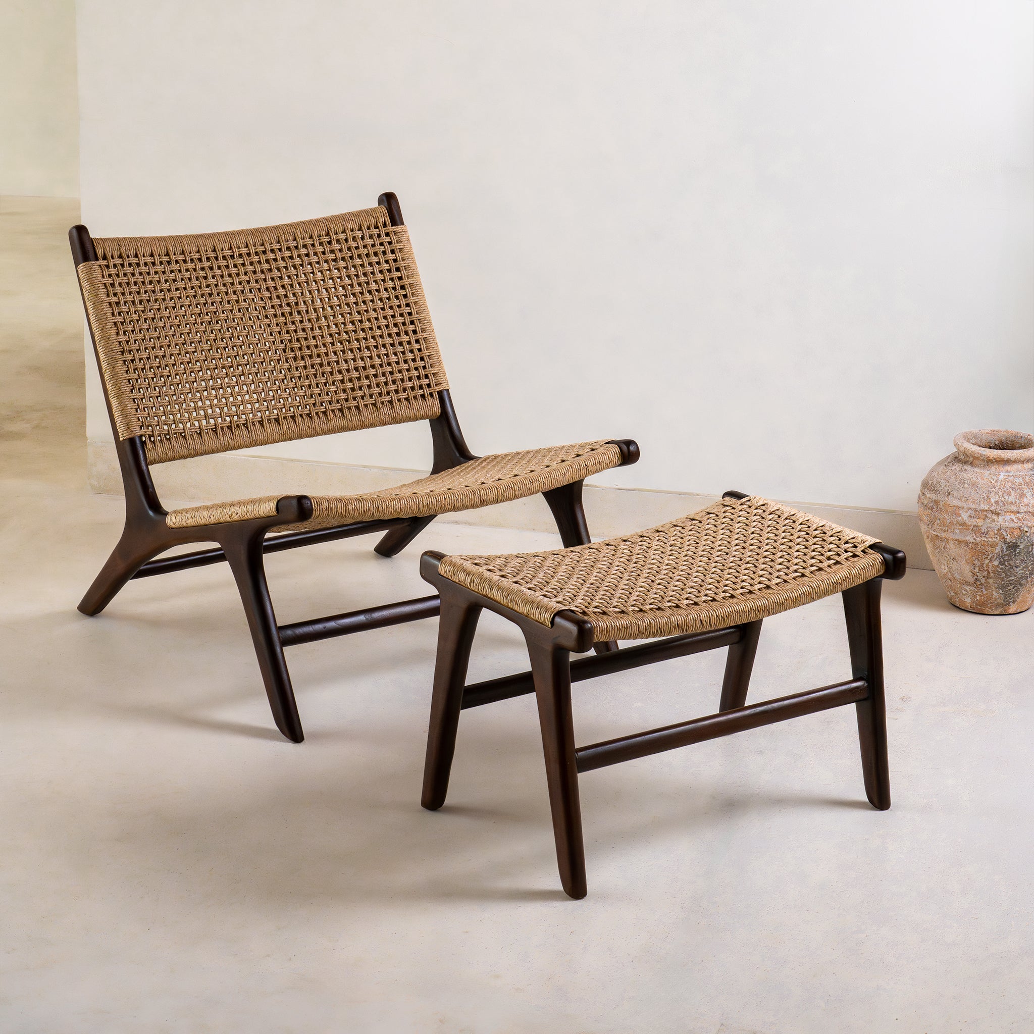 Zara Rattan Foot Stool