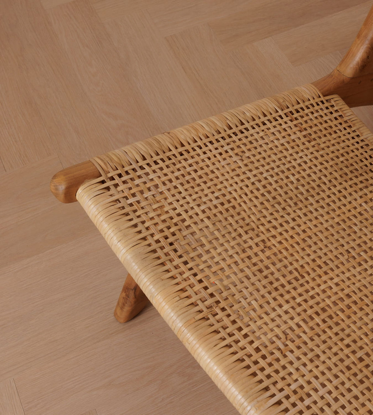 Zara Teak & Natural Rattan Accent Chair