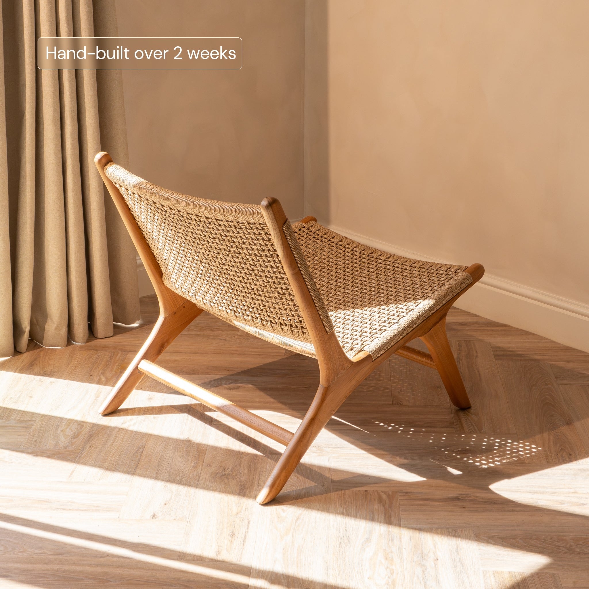 Zara Teak & Rattan Accent Chair