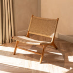 Zara Teak & Rattan Accent Chair