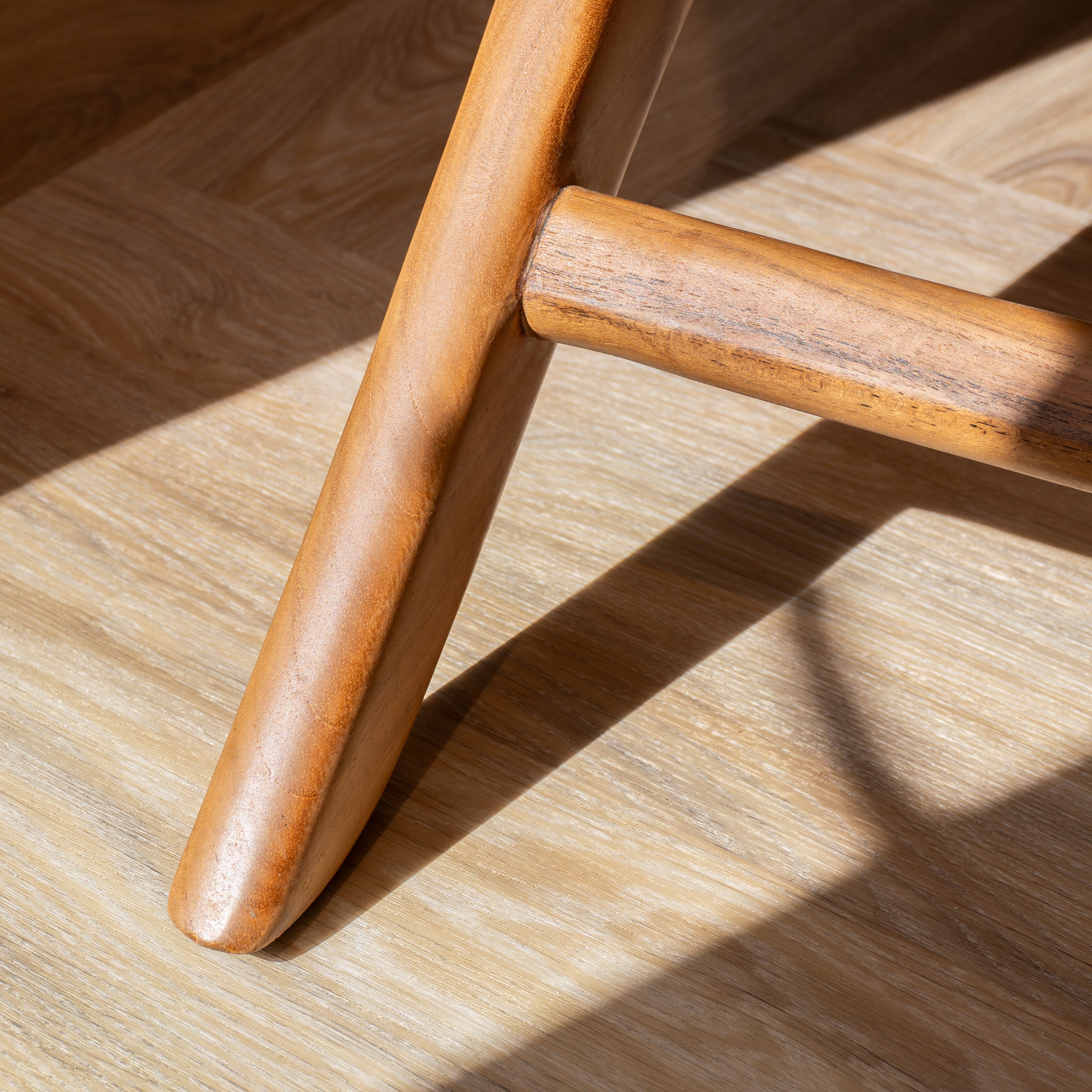 Zara Teak & Rattan Accent Armchair