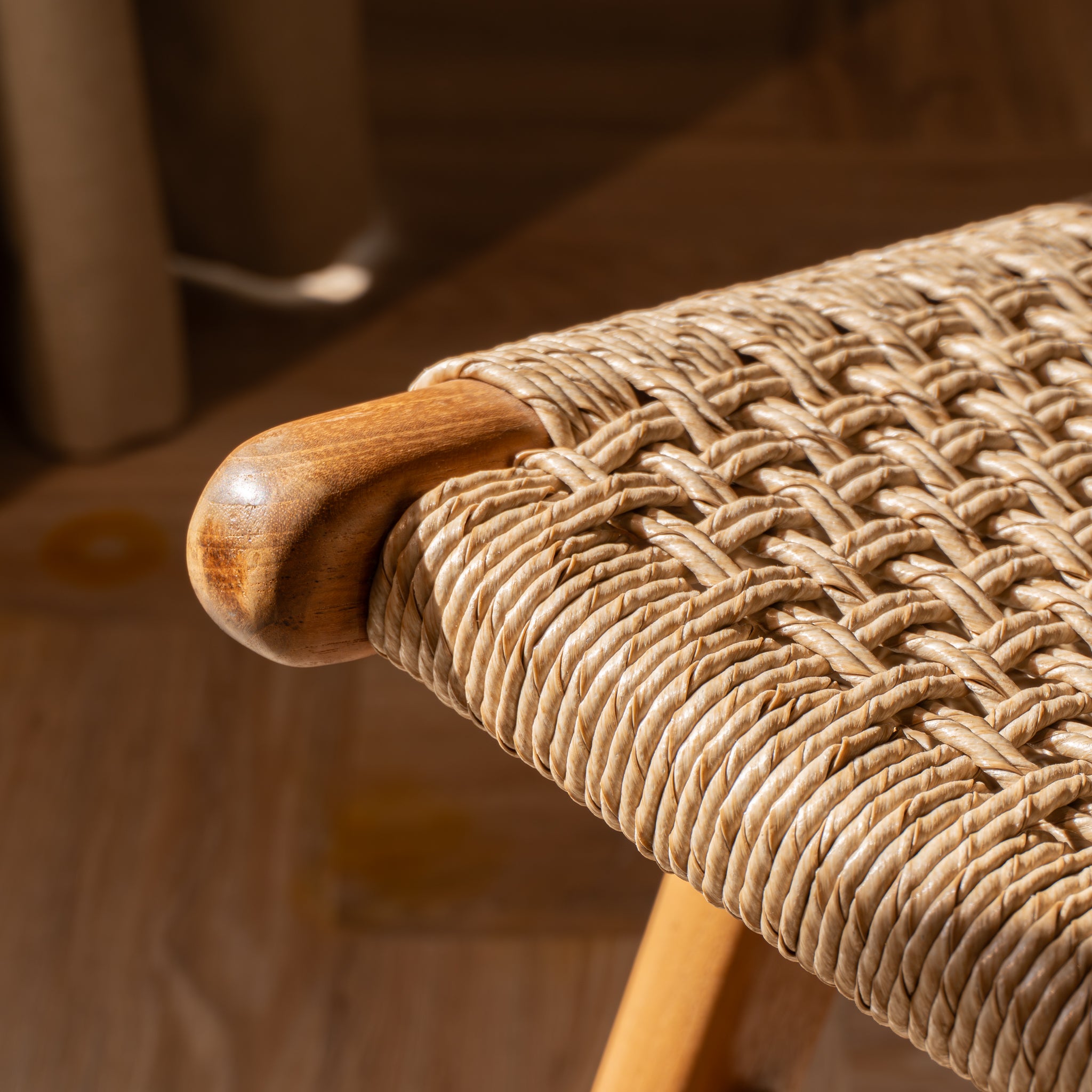 Zara Teak & Rattan Accent Chair