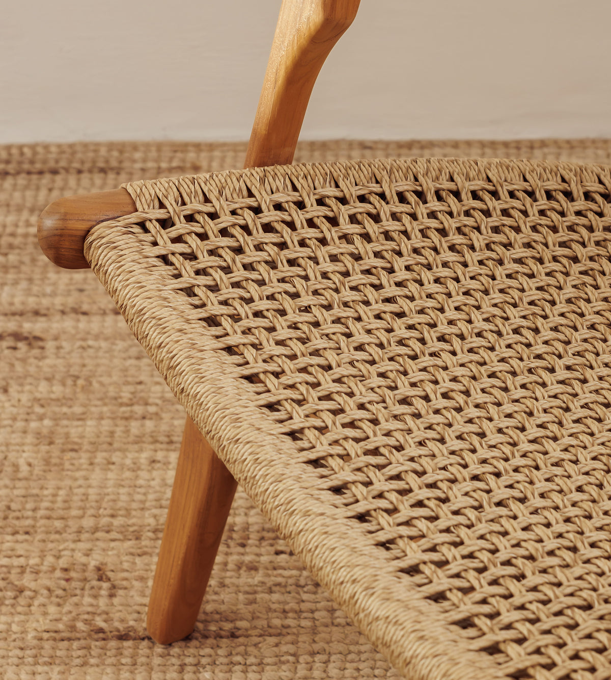 Zara Teak & Rattan Accent Armchair