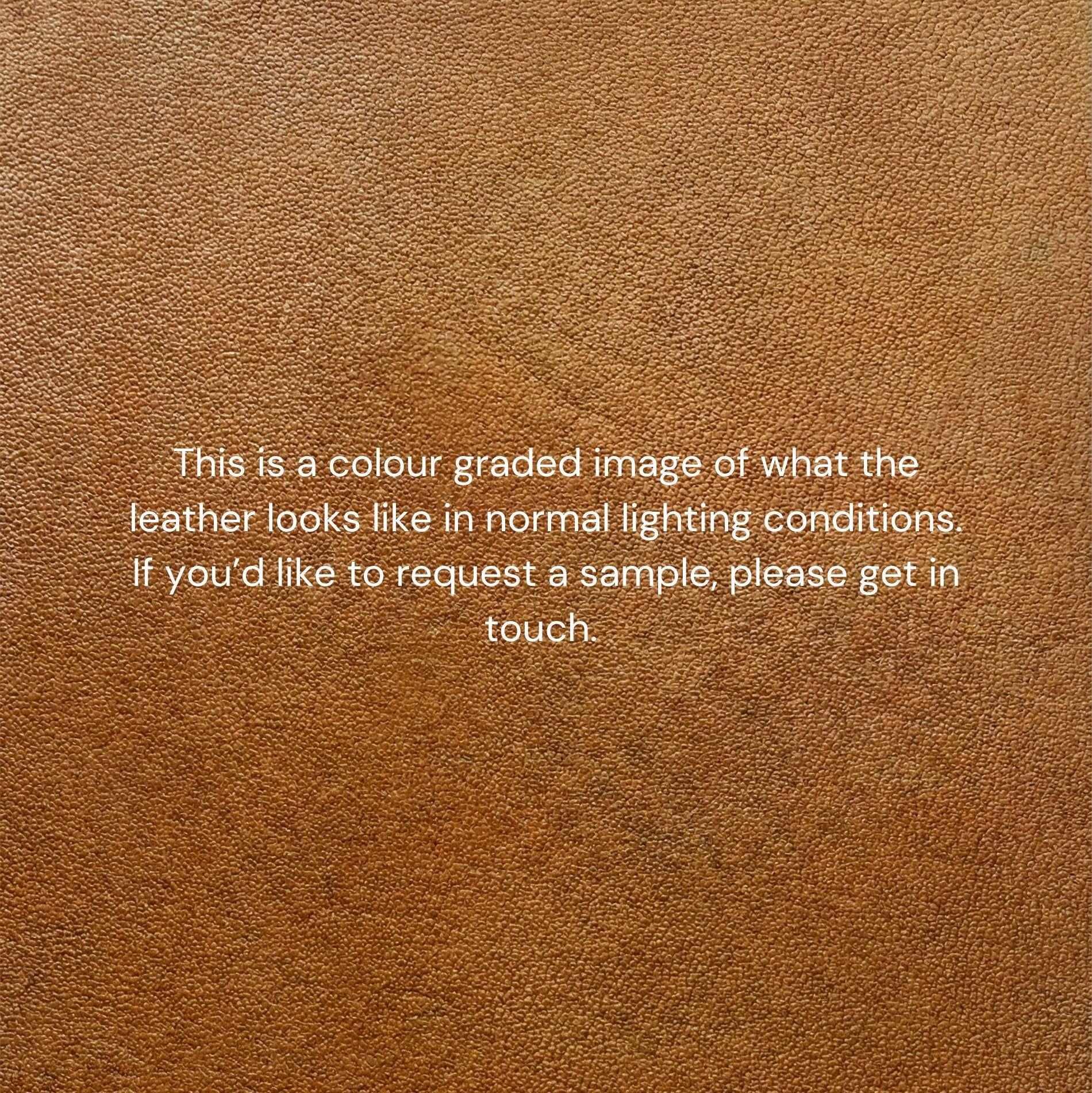 Brown leather texture with text overlay