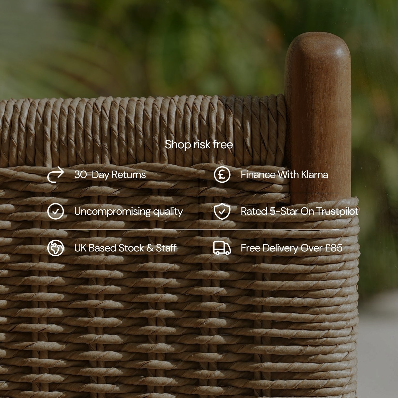 Zara Teak & Rattan Bar Stool