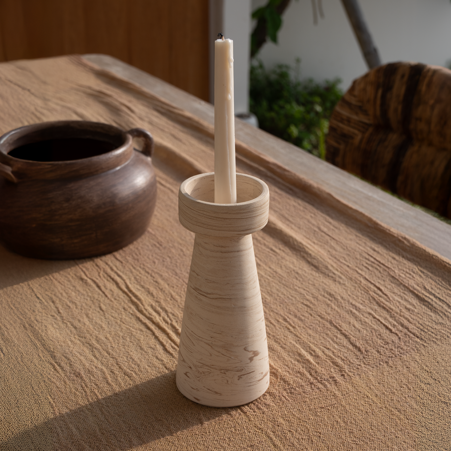 Cahaya Ceramic Taper Candle Holder