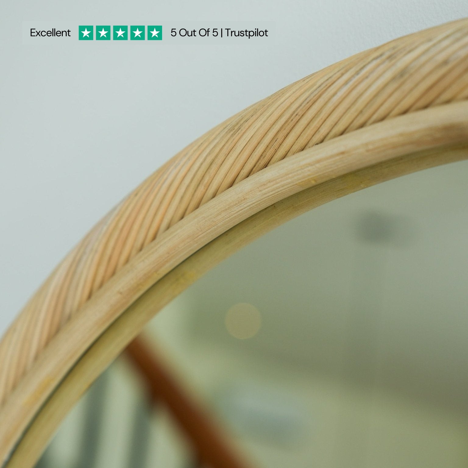 Citra Rattan Full Length Mirror