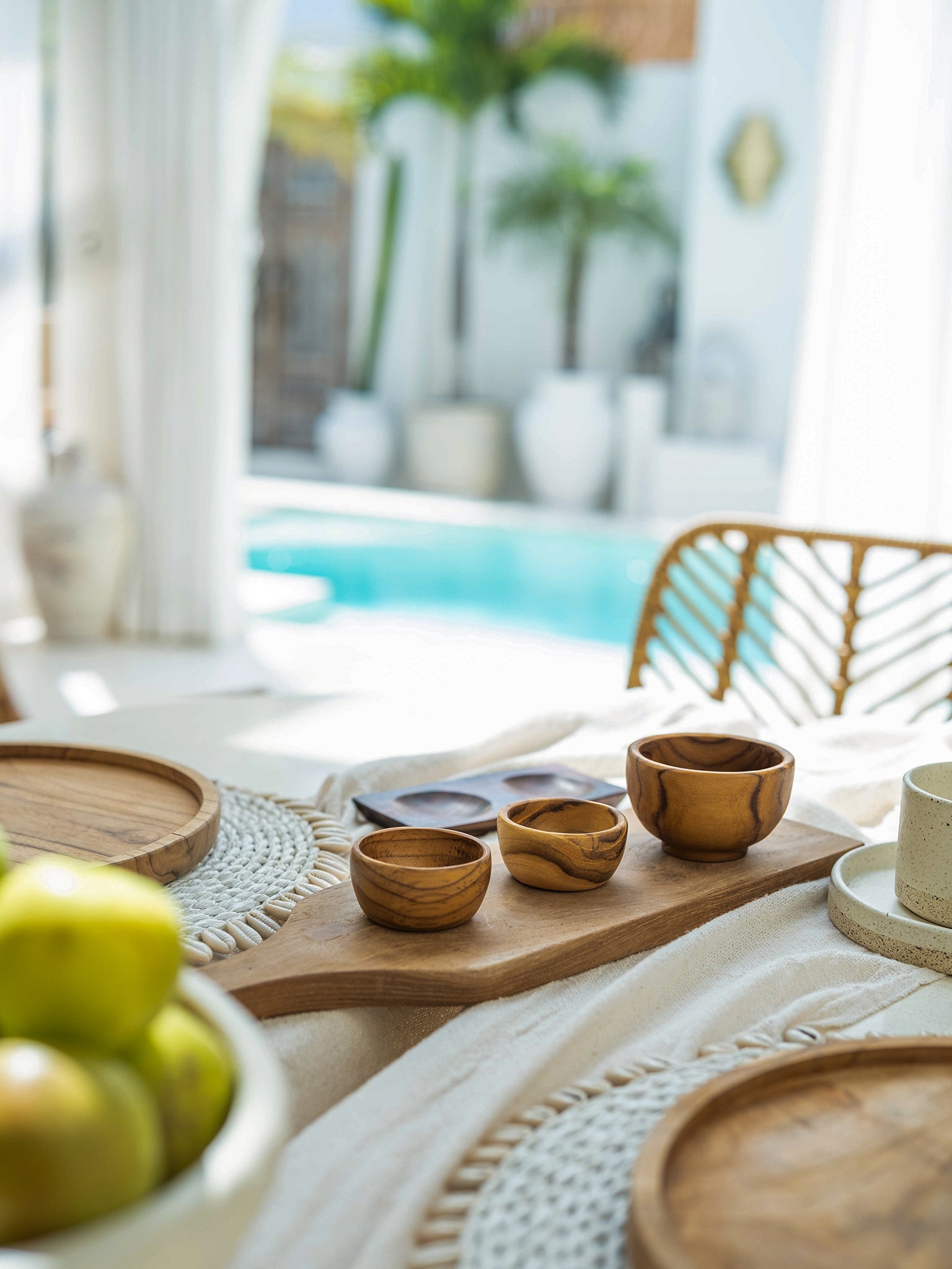 Jaya Teak Ramekins - The Bali Concept