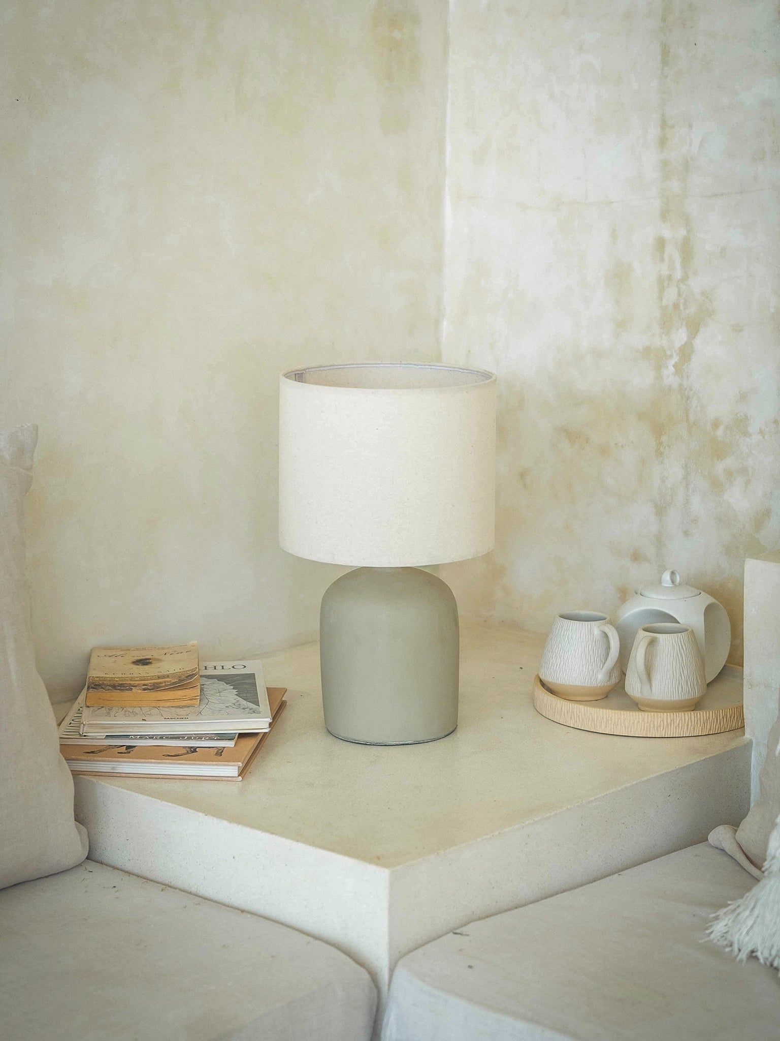 Luna Ceramic Table Lamp - The Bali Concept