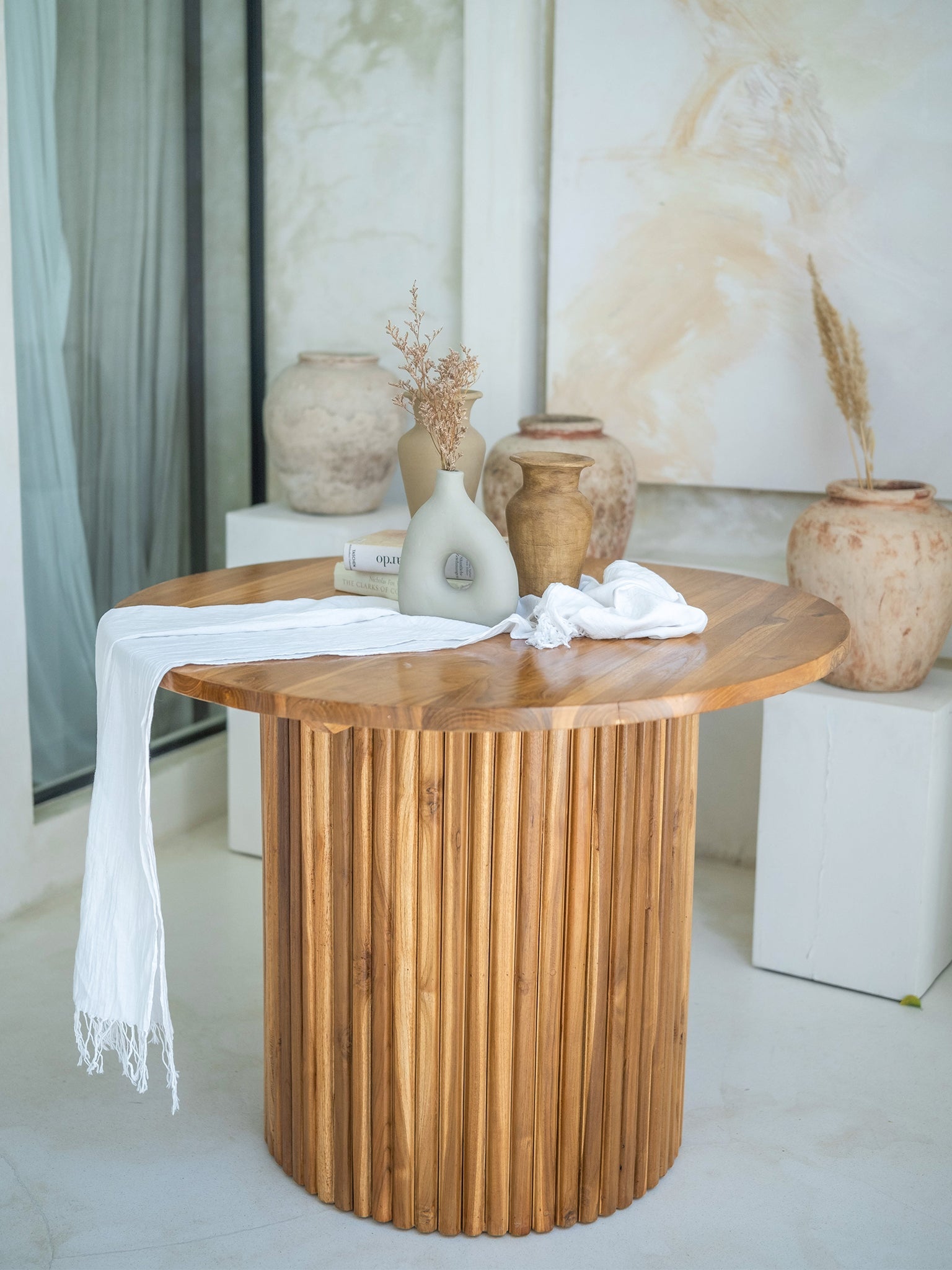 Maya Round Dining Table - The Bali Concept
