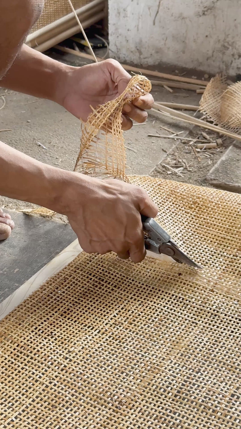 handmade rattan tv cabinet
