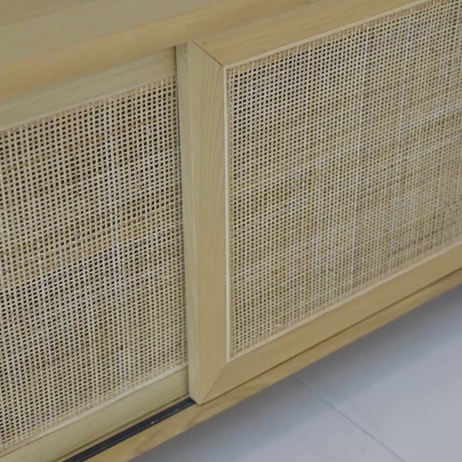 Load video: Ciami Rattan TV Cabinet