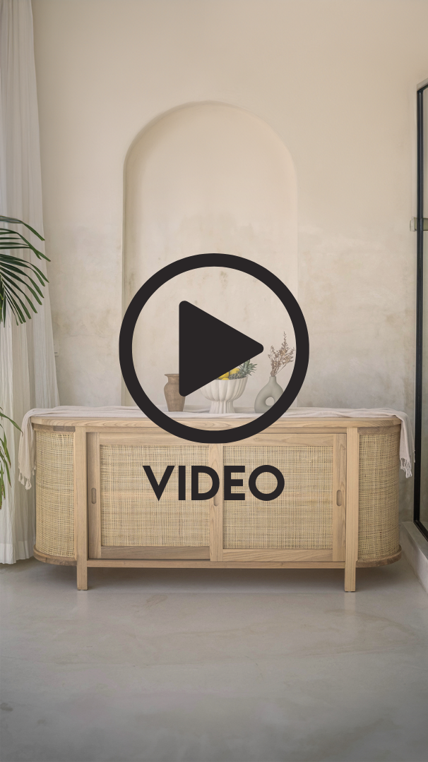 Load video: Ciami Rattan Sideboard