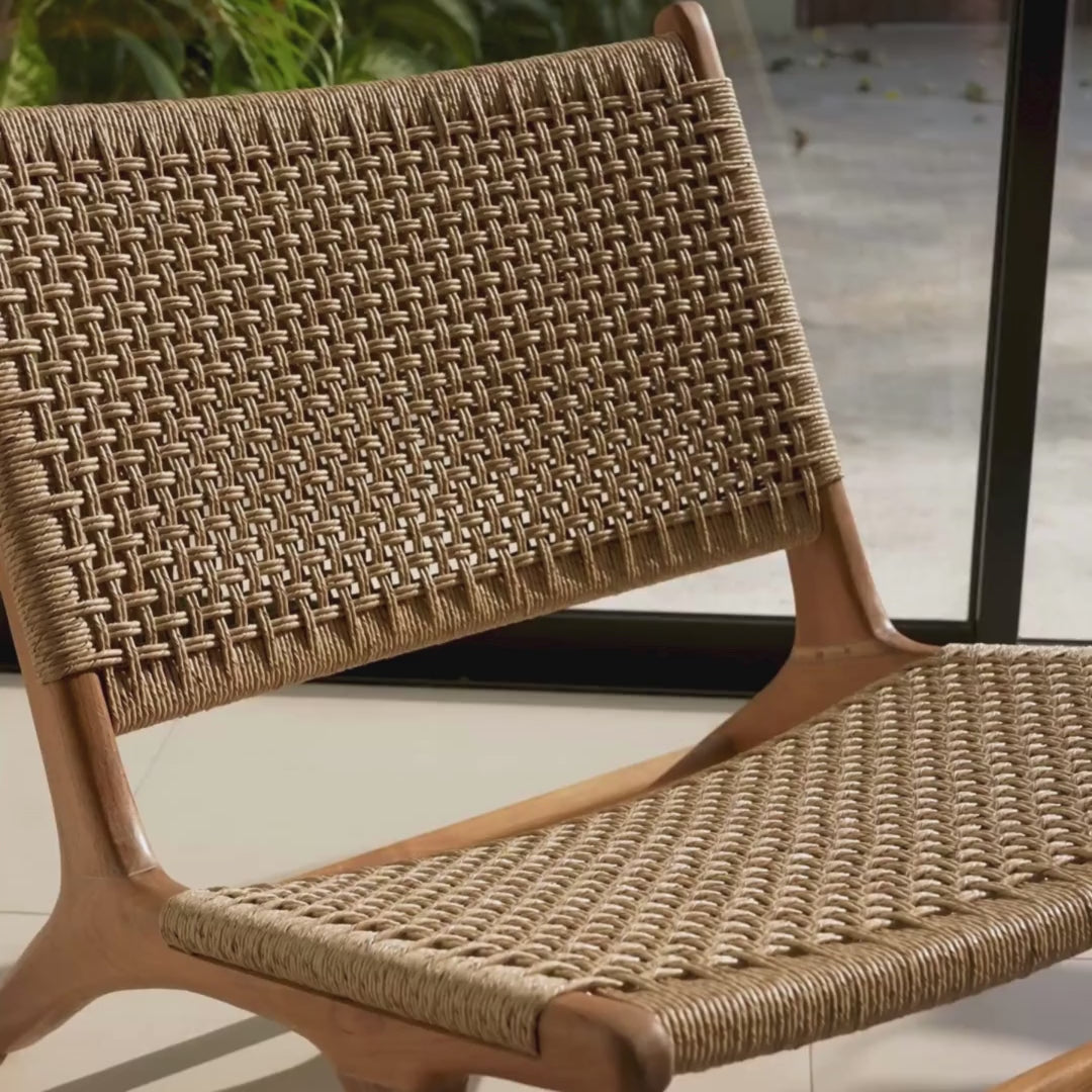 Load video: Zara Rattan Accent Chair
