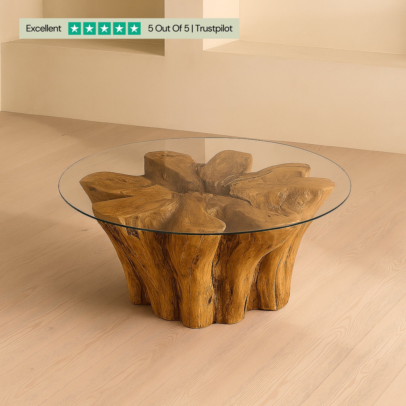 Asri Tree Trunk Coffee Table
