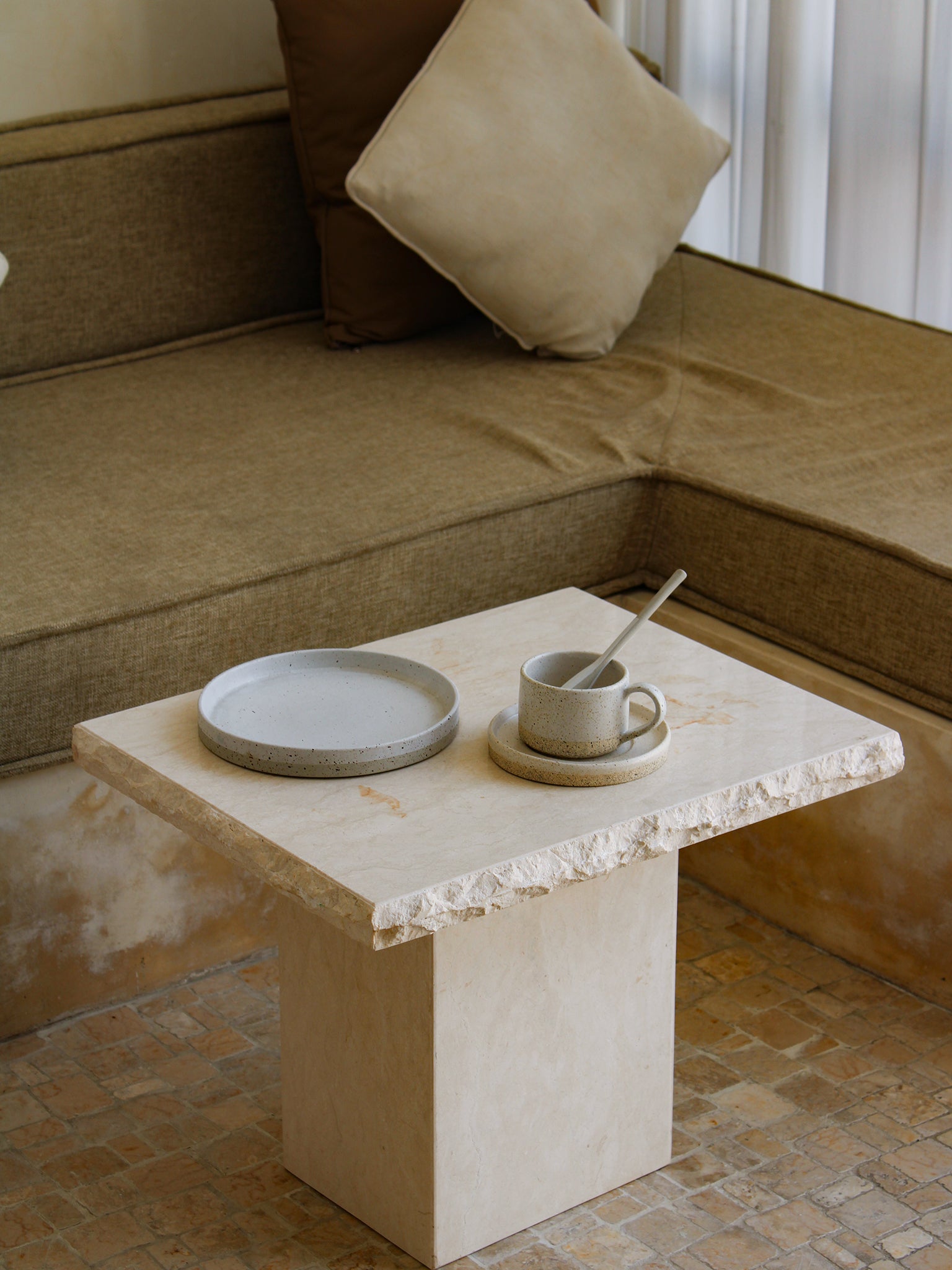 Ulu Ceramic Cup and Saucer - The Bali Concept