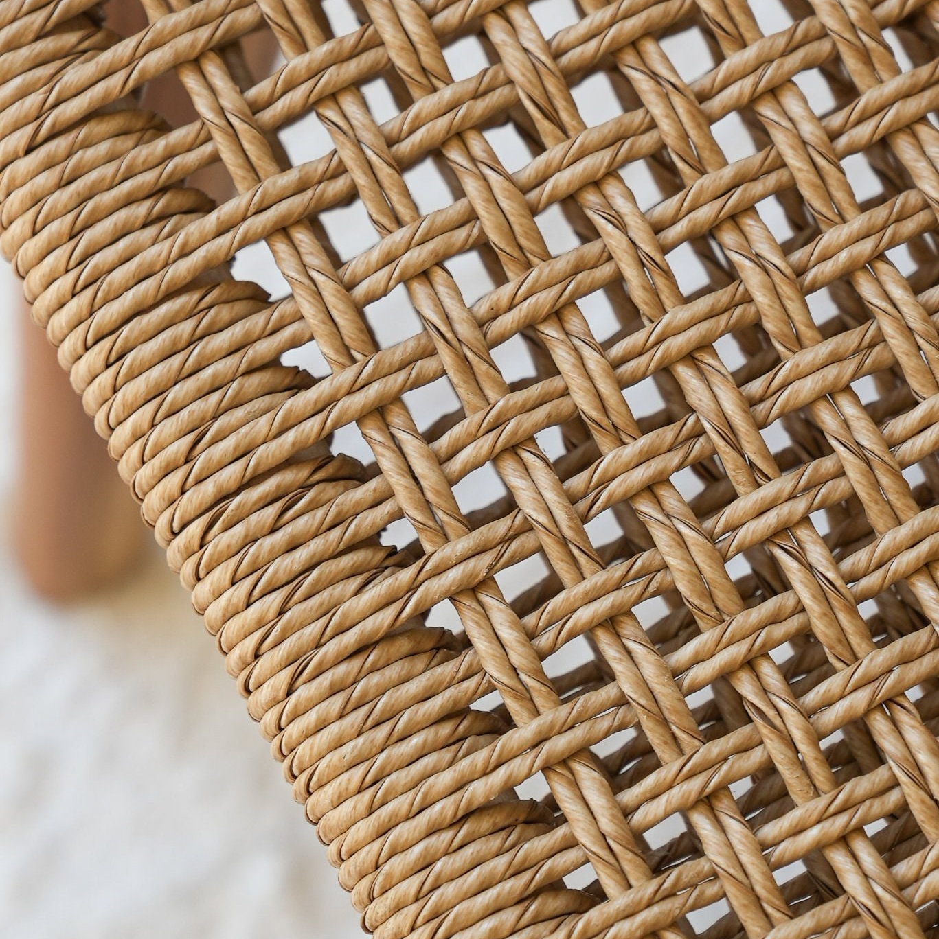 Zara Rattan Accent Chair With Armrest