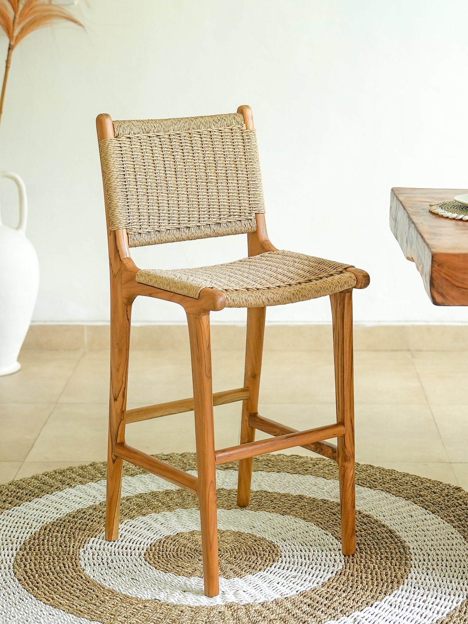 Zara Rattan Bar Stool